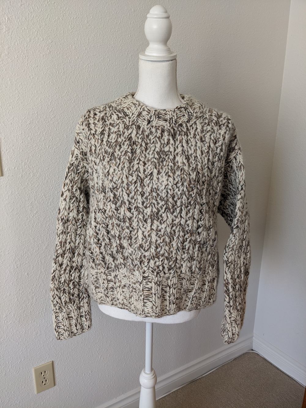 Theory Marled Wool And Cashmere-Blend Sweater